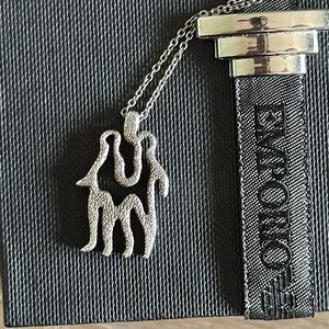 Emporio Armani Sterling Silver Gemini Zodiac Necklace 925